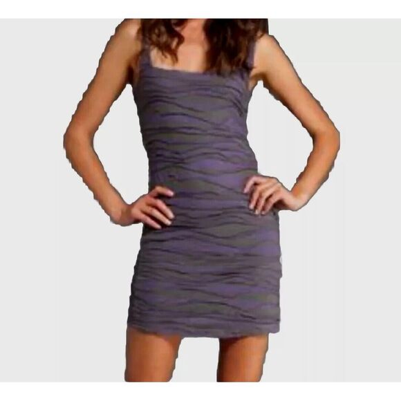 Free People Purple & Gray‎ Bandage Dress Medium Grunge Punk Artcore Festival - Picture 1 of 9